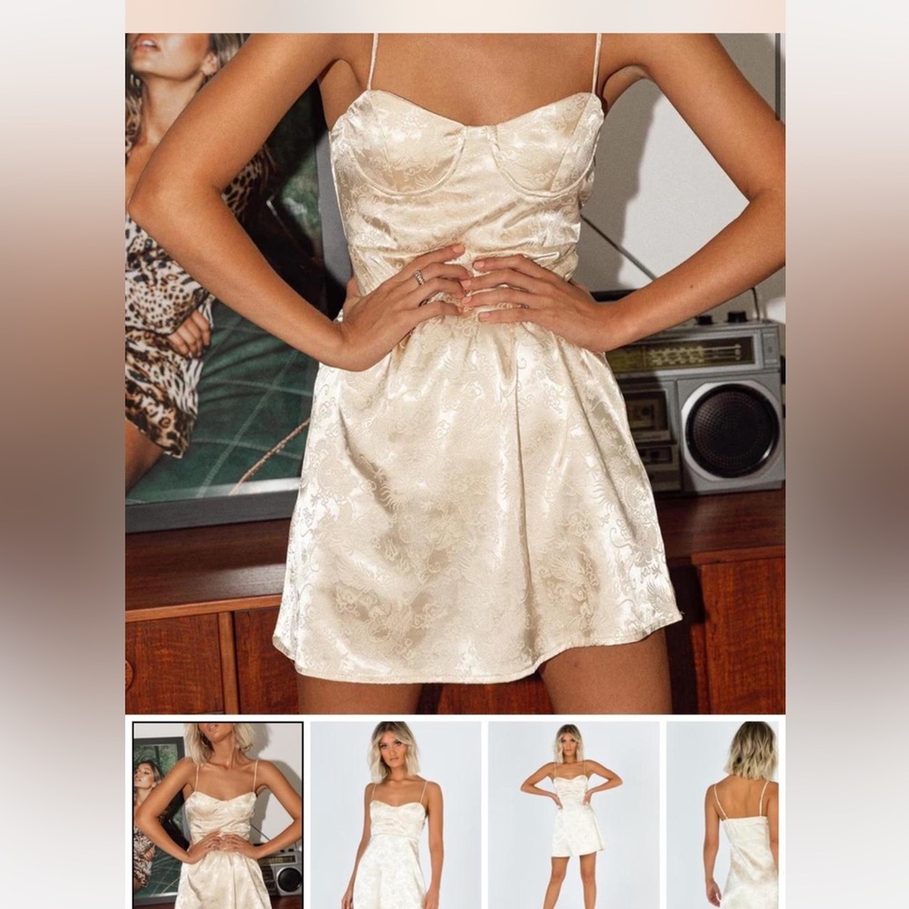 Princess Polly Champagne Pop Mini Dress